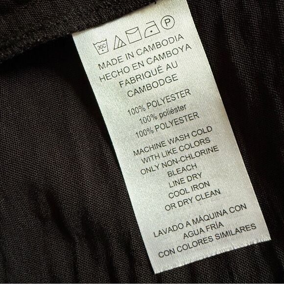 Michael Kors crinkle blouse top flare sleeve - Picture 9 of 10